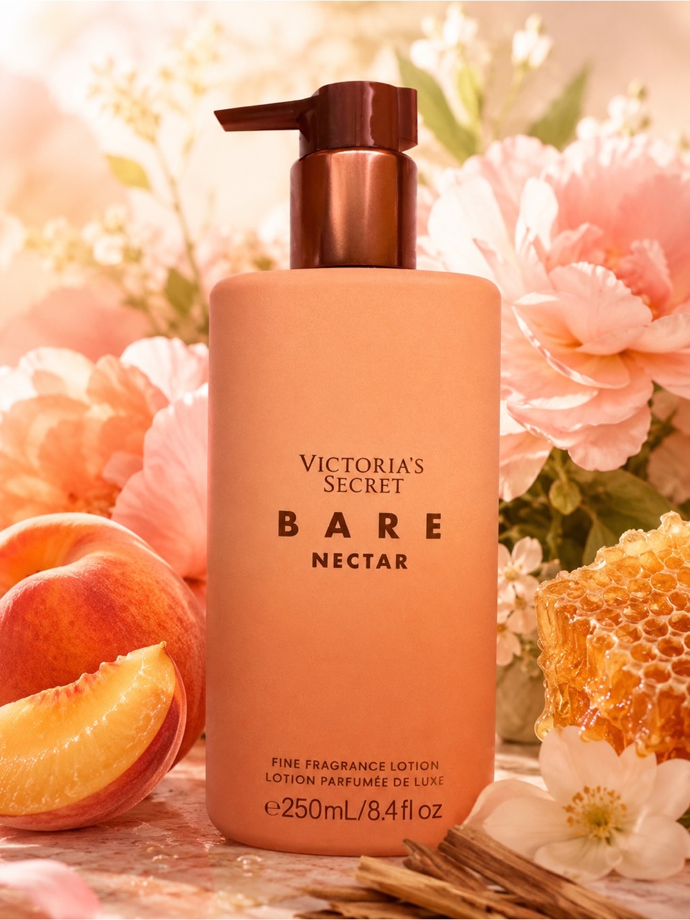 Victoria’s Secret Bare Nectar Fine Fragrance Lotion 8.4 oz NEW